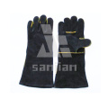 Black Split Leather Ab/Bc Grade Welding Safety Glove with CE